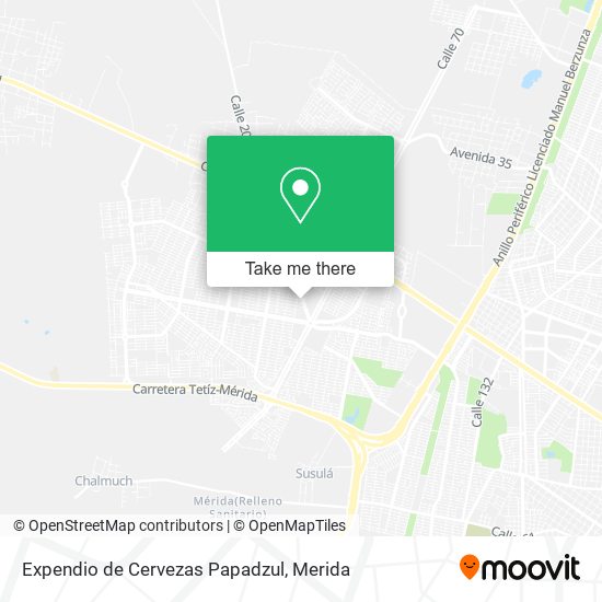 Expendio de Cervezas Papadzul map