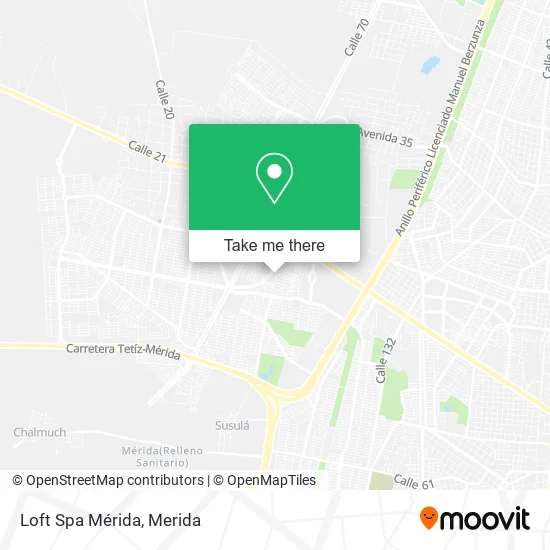 Loft Spa Mérida map
