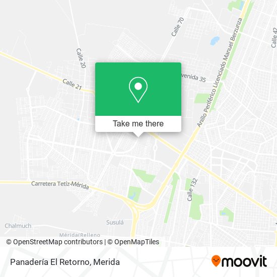 Panadería El Retorno map