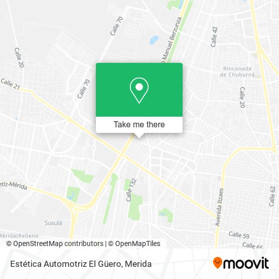 Mapa de Estética Automotriz El Güero