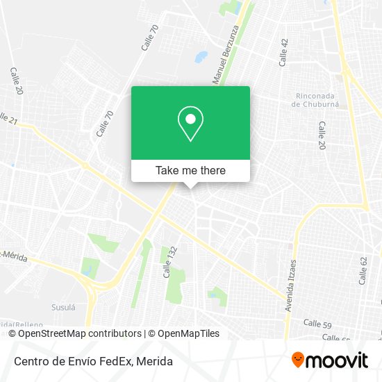 Centro de Envío FedEx map