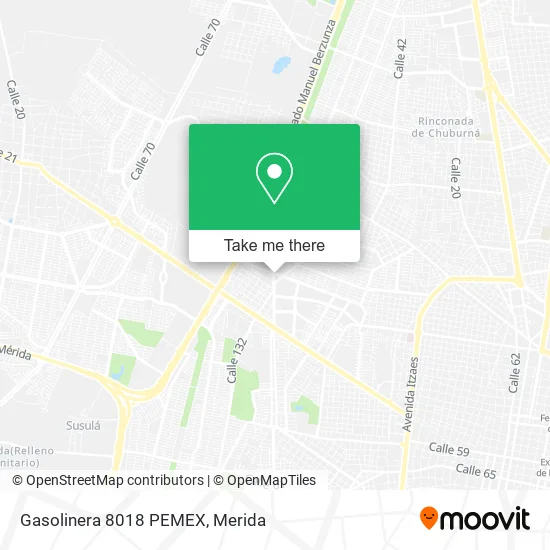 Gasolinera 8018 PEMEX map