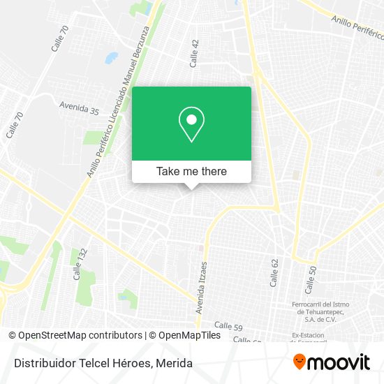 Mapa de Distribuidor Telcel Héroes