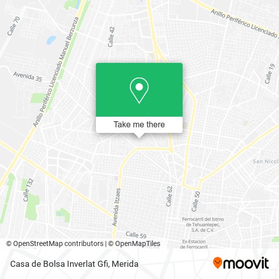 Mapa de Casa de Bolsa Inverlat Gfi