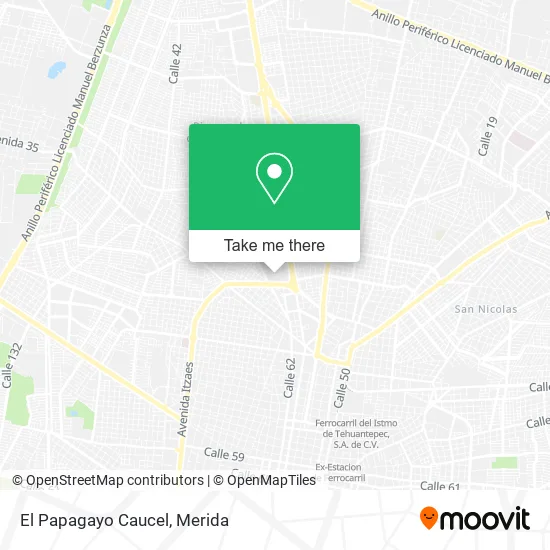 El Papagayo Caucel map