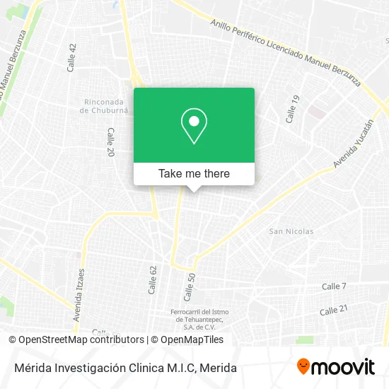Mérida Investigación Clinica M.I.C map
