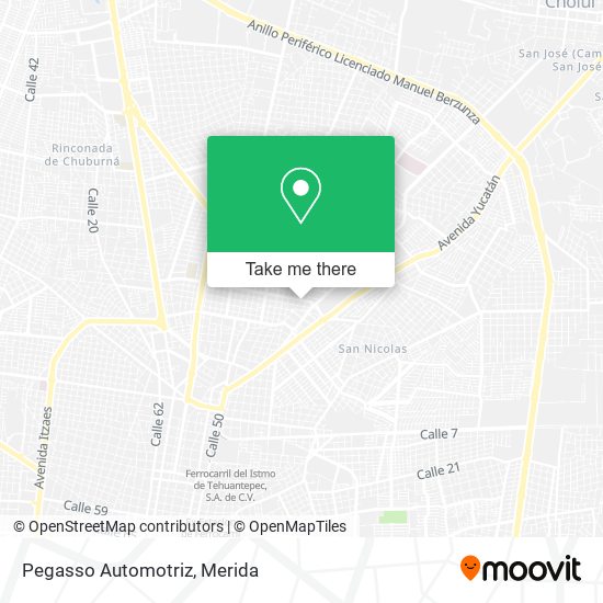 Mapa de Pegasso Automotriz