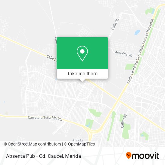 Mapa de Absenta Pub - Cd. Caucel