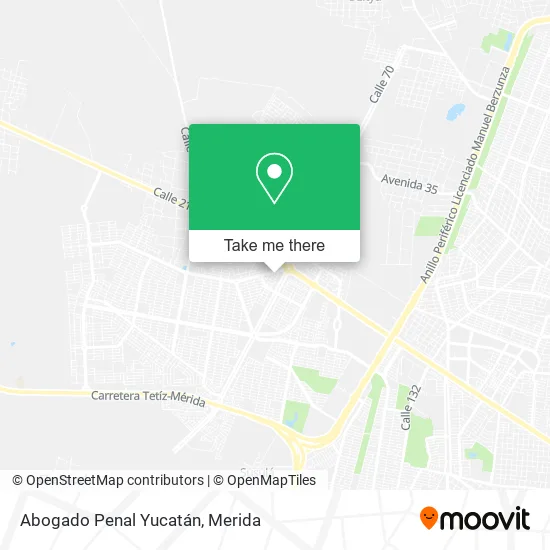 Mapa de Abogado Penal Yucatán