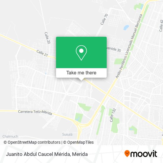 Mapa de Juanito Abdul Caucel Mérida