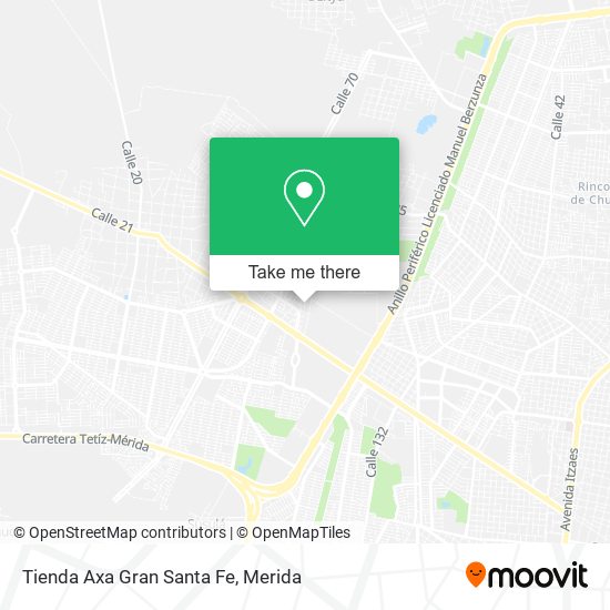 Mapa de Tienda Axa Gran Santa Fe