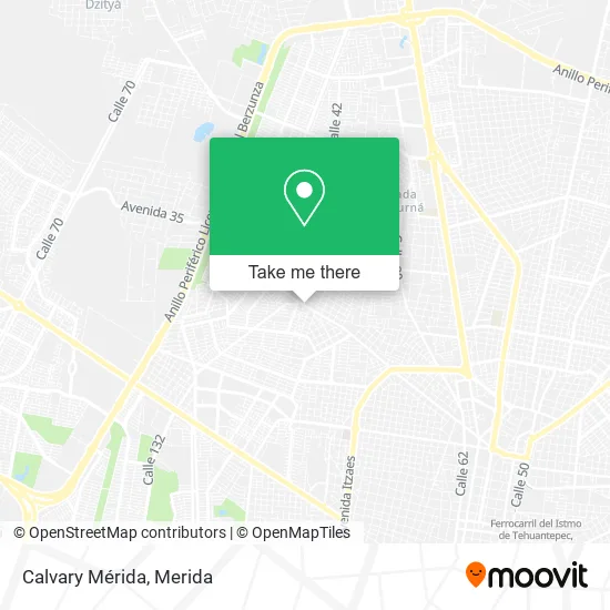 Mapa de Calvary Mérida