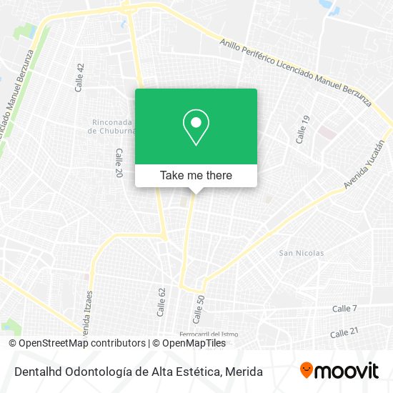Mapa de Dentalhd Odontología de Alta Estética