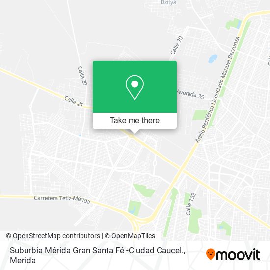 Suburbia Mérida Gran Santa Fé -Ciudad Caucel. map