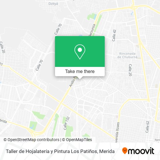 Taller de Hojalatería y Pintura Los Patiños map