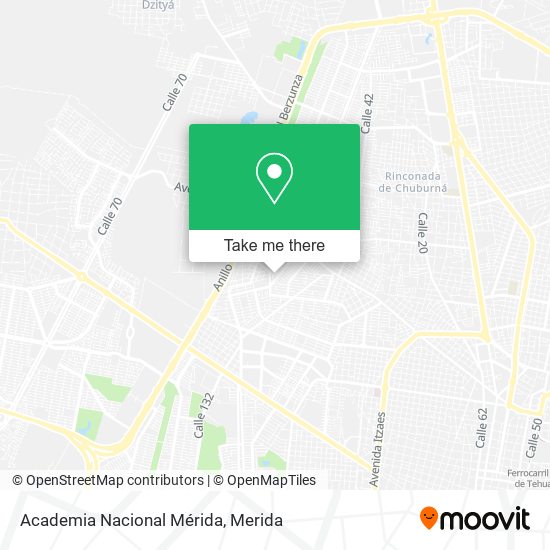 Academia Nacional Mérida map