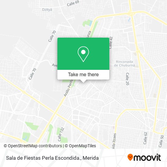 Sala de Fiestas Perla Escondida. map
