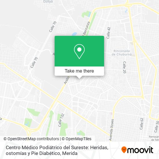 Centro Médico Podiátrico del Sureste: Heridas, ostomías y Pie Diabético map