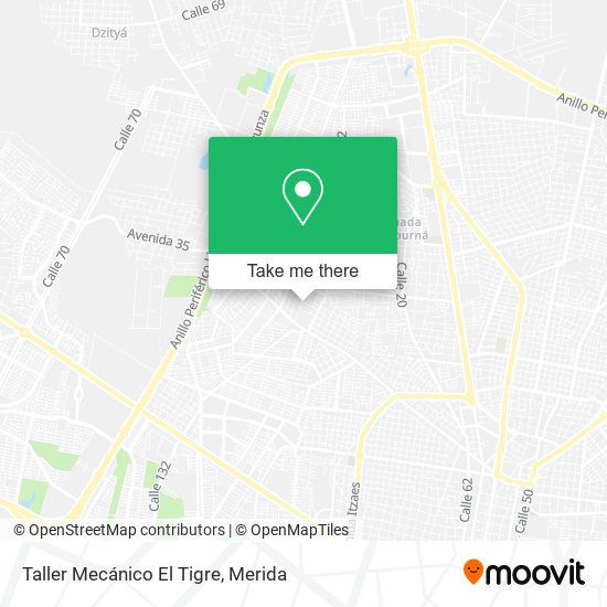 Mapa de Taller Mecánico El Tigre