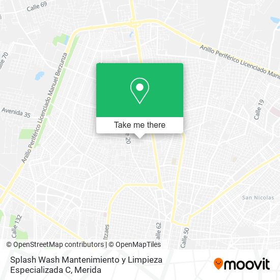 Mapa de Splash Wash Mantenimiento y Limpieza Especializada C