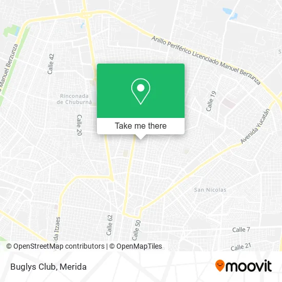 Buglys Club map