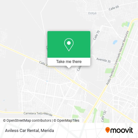 Mapa de Aviless Car Rental