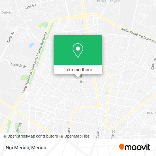 Mapa de Ngi Mérida