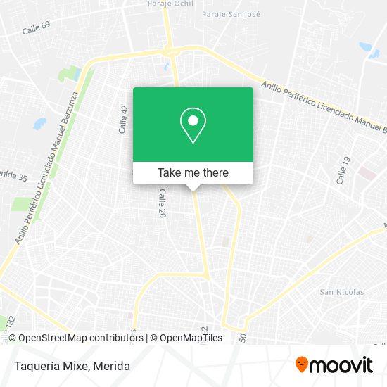 Mapa de Taquería Mixe