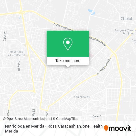 Nutrióloga en Mérida - Ross Caracashian, one Health map