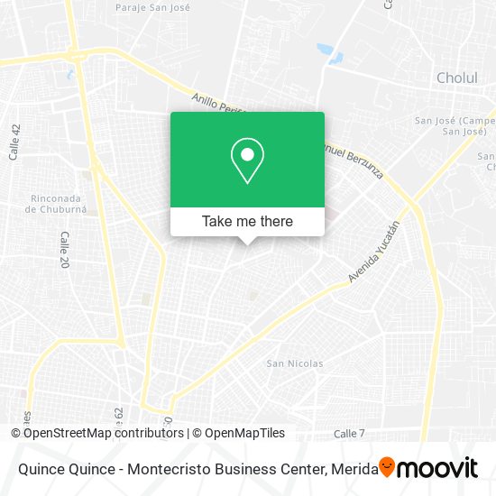 Mapa de Quince Quince - Montecristo Business Center