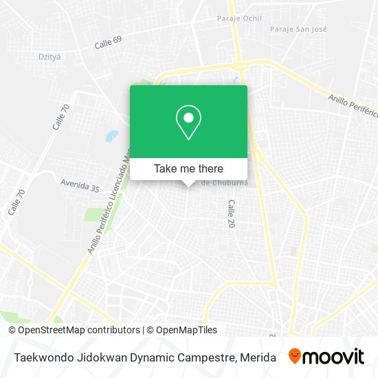 Taekwondo Jidokwan Dynamic Campestre map