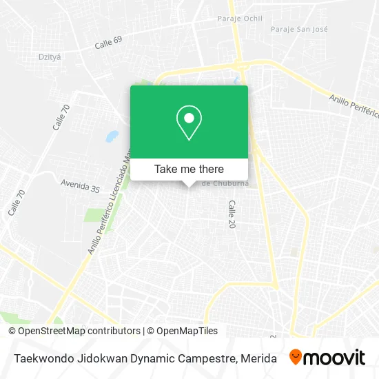 Mapa de Taekwondo Jidokwan Dynamic Campestre
