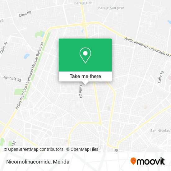 Mapa de Nicomolinacomida
