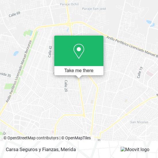 Mapa de Carsa Seguros y Fianzas