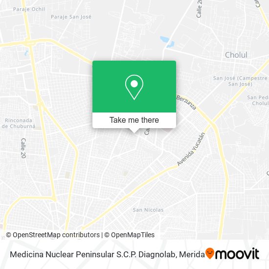 Medicina Nuclear Peninsular S.C.P. Diagnolab map