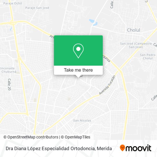 Dra Diana López Especialidad Ortodoncia map