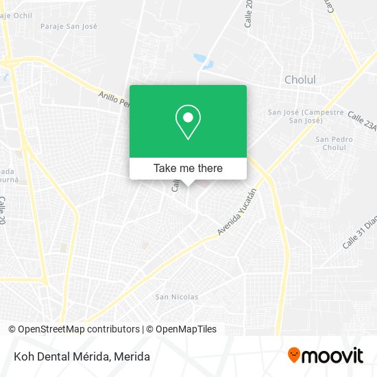 Mapa de Koh Dental Mérida