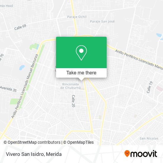 Mapa de Vivero San Isidro