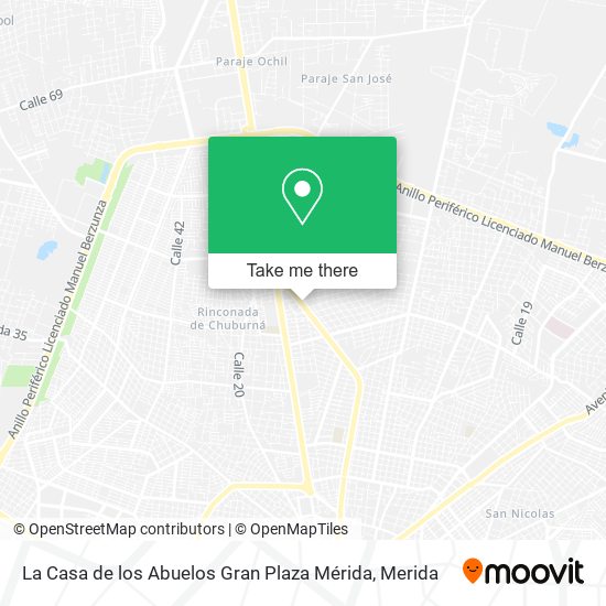 La Casa de los Abuelos Gran Plaza Mérida map