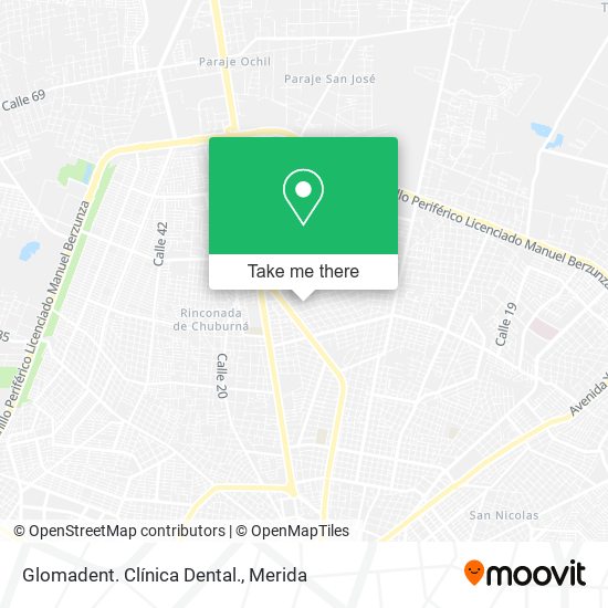 Mapa de Glomadent. Clínica Dental.
