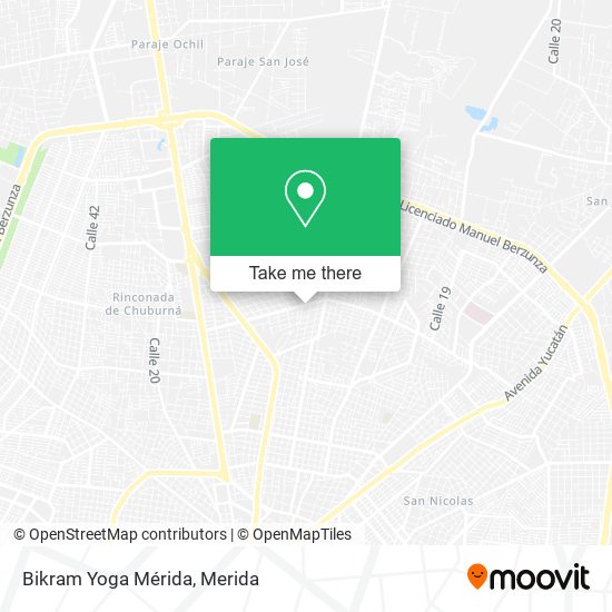 Mapa de Bikram Yoga Mérida