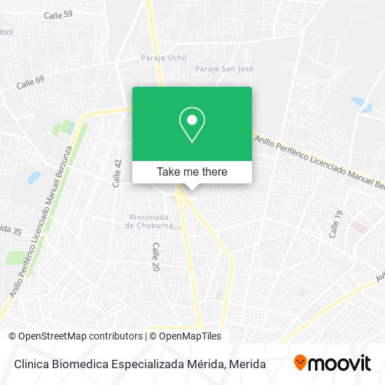 Clinica Biomedica Especializada Mérida map