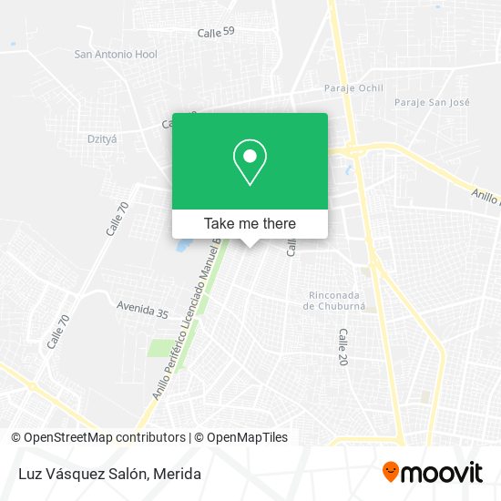 Luz Vásquez Salón map