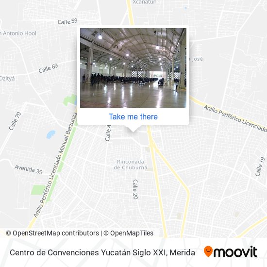 Centro de Convenciones Yucatán Siglo XXI map