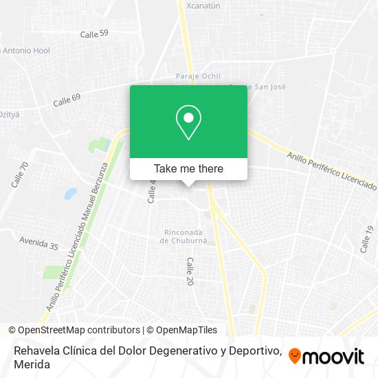 Rehavela Clínica del Dolor Degenerativo y Deportivo map