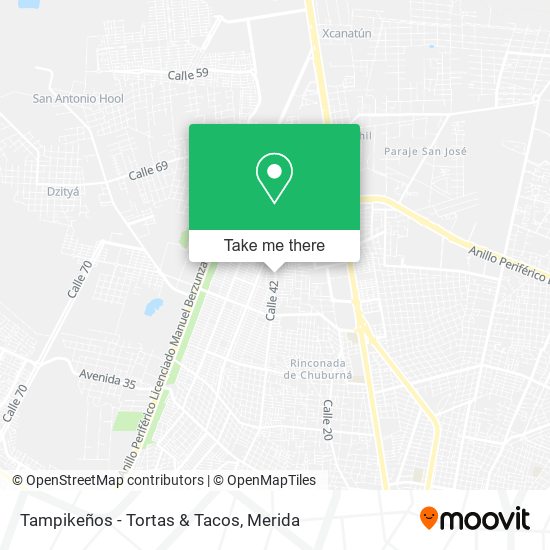 Mapa de Tampikeños - Tortas & Tacos