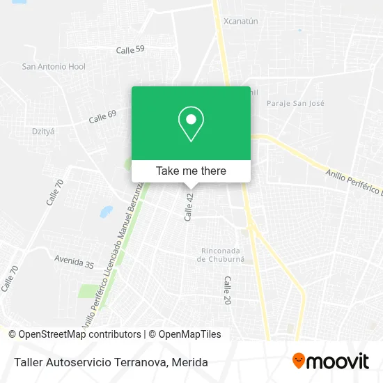 Taller Autoservicio Terranova map