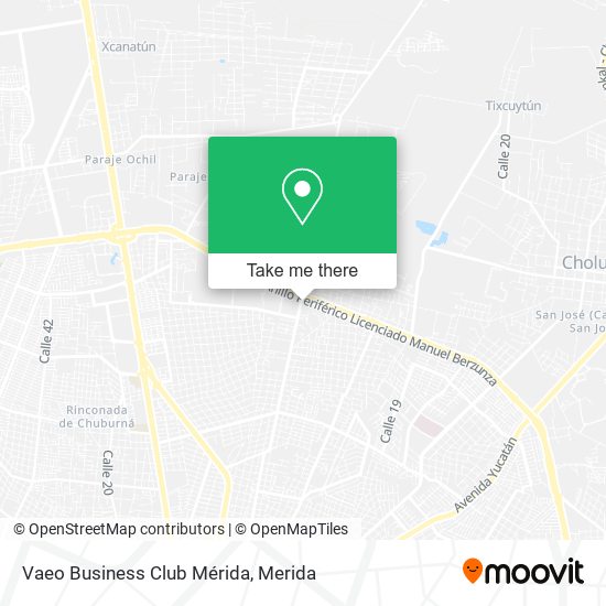 Vaeo Business Club Mérida map