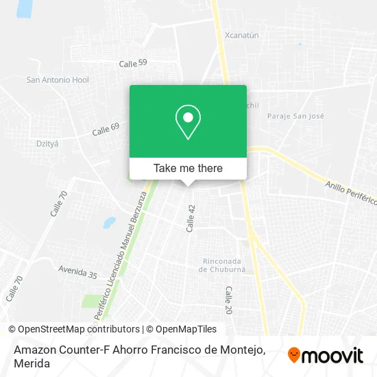 Amazon Counter-F Ahorro Francisco de Montejo map