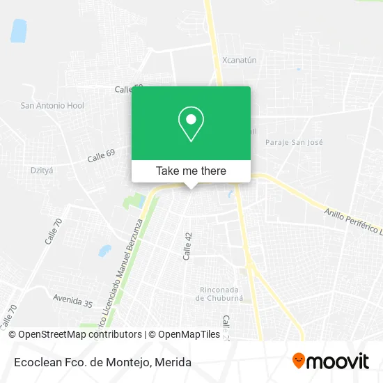 Ecoclean Fco. de Montejo map